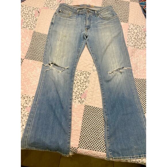 AG Adriano Goldschmied “The Fillmore” Distressed Men’s Boot Cut Jeans - Sz 34x32 - Picture 1 of 13